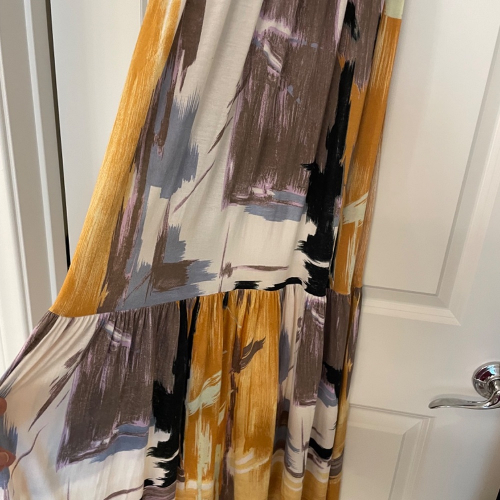 NWOT! MISSONI Multicolor Paint Splash Tiered Sleeveless Maxi Dress Size US 6 - Picture 4 of 14